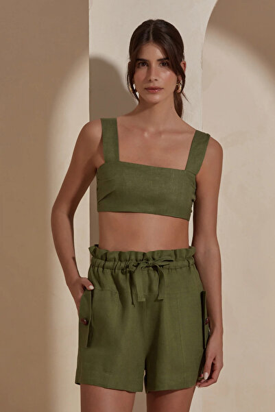 Dahlia Bianca Nova Linen Blouse