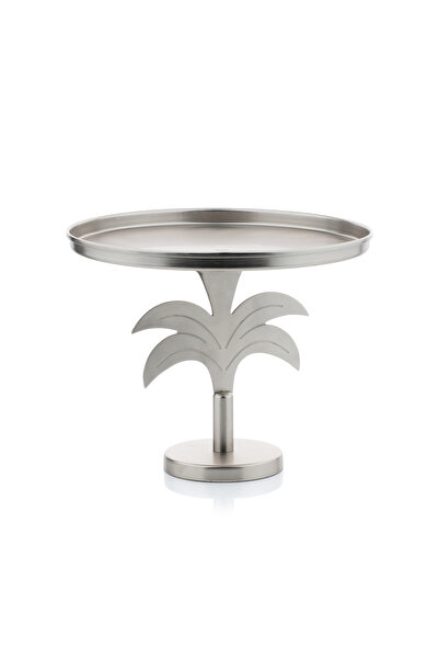 Blends حامل كعكة على شكل شجرة نخيل من الفولاذ المقاوم للصدأ الفضي