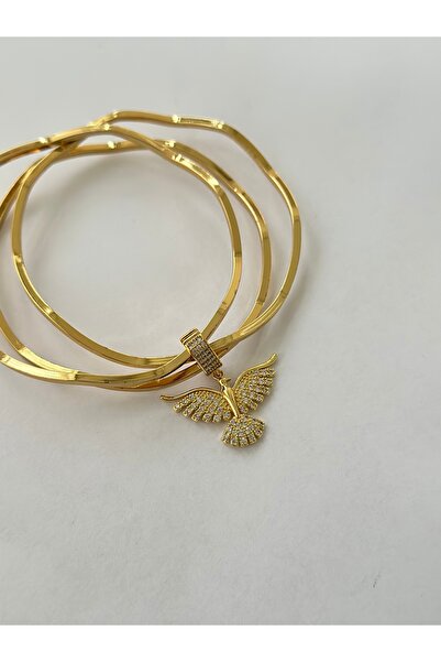 mibrillo Zirkon Taşlı Zümrüdü Anka Ajda Charmı veya Kolye Ucu