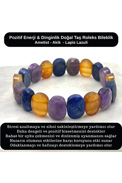 YILDIZ DOĞAL TAŞ SERTİFİKALI Pozitif Enerji & Dinginlik Doğal Taş Roleks Bile...