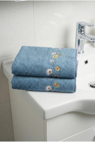 Motif Mağaza SET DE 2 PROSOAPE DE MÂNĂ ȘI FAȚĂ MicroCotton 100% bumbac 50x100...