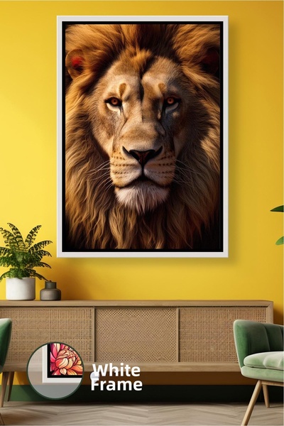 KOSS Dijital Φωτογραφία ζώων με λεπτομέρεια από κοντά, ανδρικό λιοντάρι, ρεαλ...