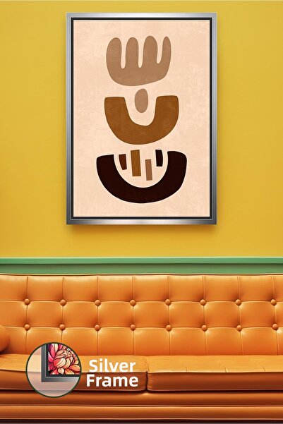 KOSS Dijital Tablou de pânză înrămat care oferă o estetică boemă simplă, cu f...