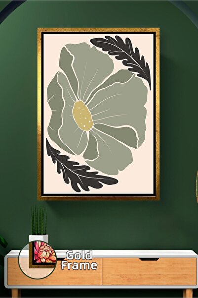 KOSS Dijital Ilustrație de flori botanice naturale în stil boem, artă de pere...