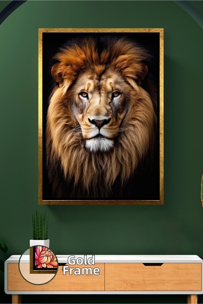 KOSS Dijital Πίνακας Λιονταριού Μεγάλο Ανδρικό Λιοντάρι Ζώο Διακόσμηση τοίχου...