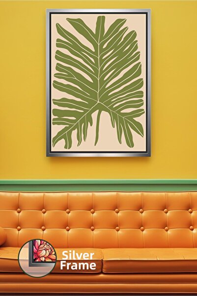 KOSS Dijital Pictură pe pânză înrămată cu decor boho în tonuri naturale cu mo...