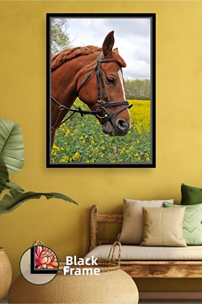 KOSS Dijital Portret de cal roșu, peisaj natural și decor de perete cu animal...