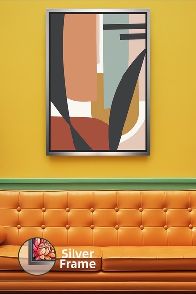 KOSS Dijital Αφηρημένη γεωμετρική ζωγραφική σε καμβά Μοντέρνα διακόσμηση τοίχ...