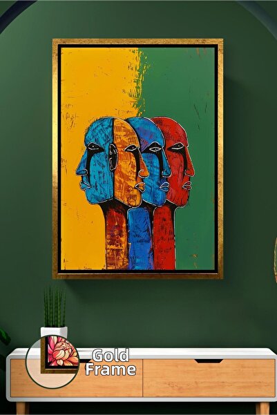 KOSS Dijital Figură cu mai multe fețe Portrete colorate Design figurativ mode...