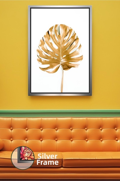 KOSS Dijital Pictură de perete cu model de frunze de Monstera Decor modern pe...