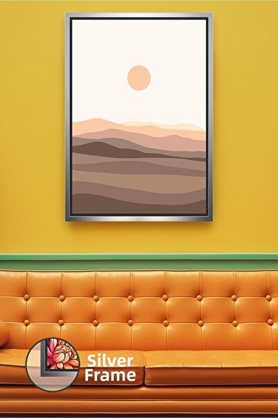 KOSS Dijital Εικόνα σε καμβά με κορνίζα σε στυλ Boho με οριζόντια ομορφιά της...