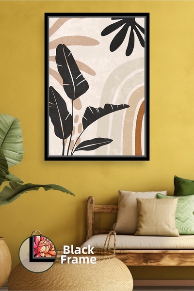 KOSS Dijital Pictură pe pânză înrămată, care oferă echilibru natural boem, cu...