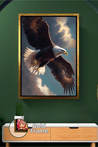 KOSS Dijital Εικονογράφηση σε καμβά με κορνίζα, Σύμβολο Επιτυχίας Νομισματική...