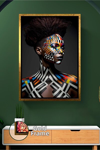 KOSS Dijital Pictură pe pânză înrămată cu design cu model colorat, cu pictură...