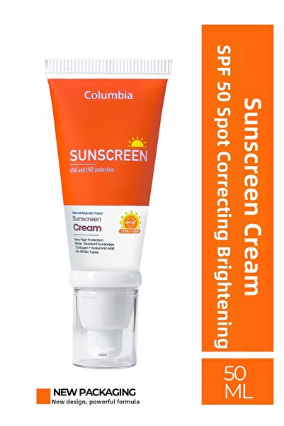 Columbia SPF 50 حماية عالية - لوشن واقي من الشمس للوجه والجسم 50 مل