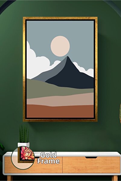 KOSS Dijital Pictură murală cu peisaj de munte, tematică naturală simplă, pic...