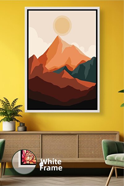 KOSS Dijital Pictură murală cu peisaj de munte, tematică natură însorită, dec...