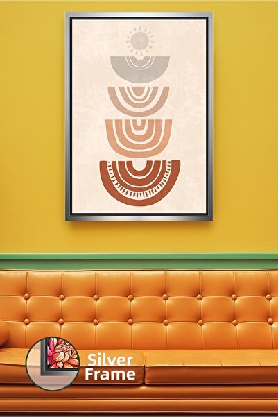 KOSS Dijital Tablou de pânză înrămat care oferă un aspect echilibrat boem cu ...