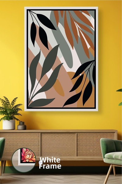 KOSS Dijital Pictură pe pânză înrămată, inspirată de arta boemă, cu detalii d...