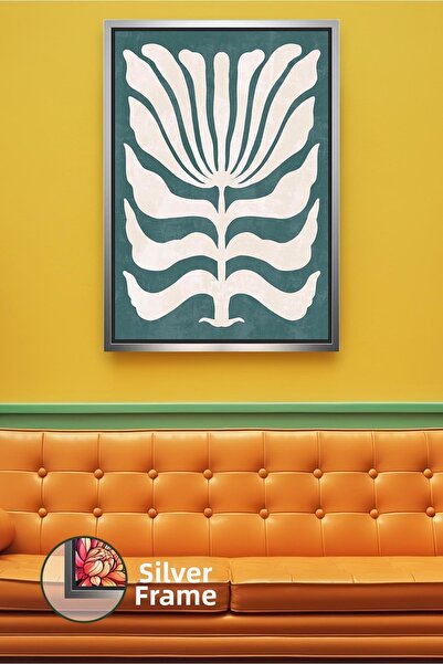 KOSS Dijital Πίνακας ζωγραφικής σε καμβά με πράσινο φόντο και φιγούρες λουλου...