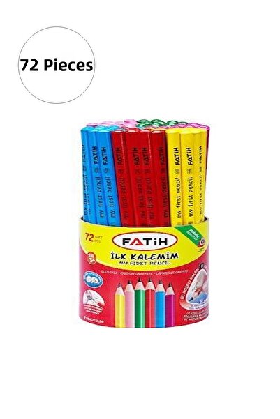 GARENTAS 72 Colorful Jumbo Triangle My First Pencil - Ergonomic Design for Ch...