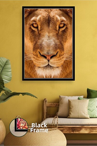 KOSS Dijital Plan apropiat, fața de leu, decor de perete tematic putere și no...