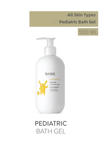 Babe Laboratorios جل استحمام للأطفال من بيب، درجة الحموضة 6.0 - 500 مل