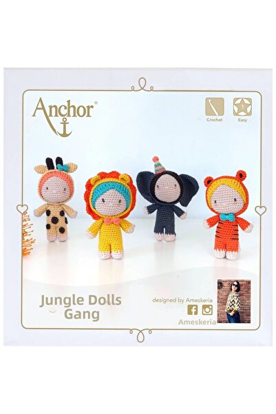 Anchor Jungle Dolls Gang Crochet Amigurumi Kit