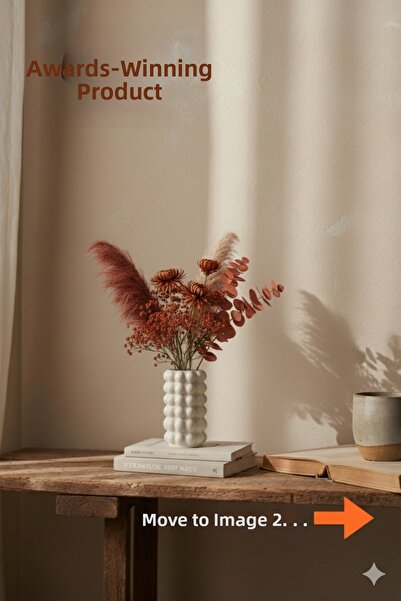 muffag Διακοσμητικό βάζο με φυσαλίδες μπολέτες Μποέμικο σκανδιναβικό μινιμαλι...