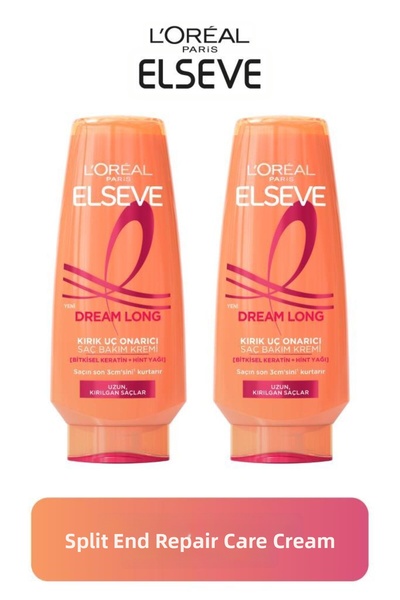 ELSEVE Cremă de îngrijire a părului Dream Long Easy Comb, pachet de 2, 250 ml