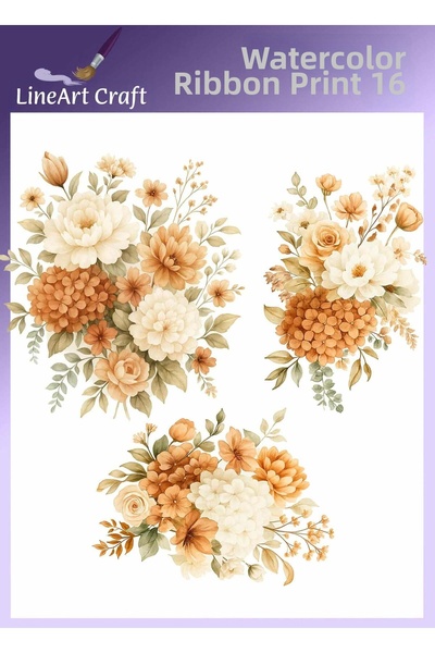 LİNEART طباعة روبون بالكي رقم: RB16-30x30 سم