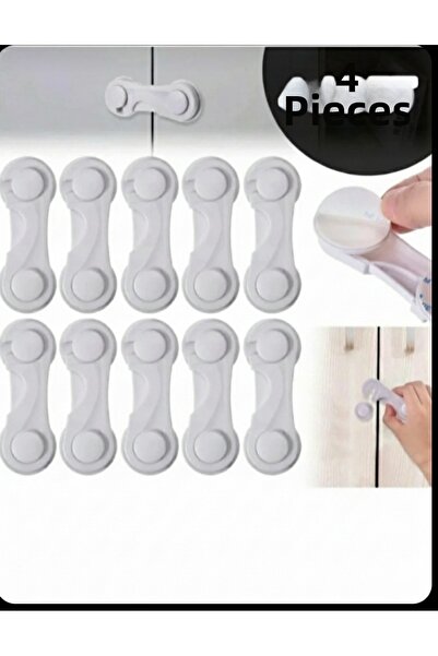 askıcım قفل خزانة بلاستيكي قابل للتركيب لسلامة الأطفال