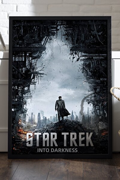 Duvarda Αφίσα Star Trek με μαύρο ξύλινο πλαίσιο, διακοσμητικός πίνακας τοίχου...