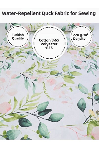 FabricMarket قماش البط المقاوم للماء ذو النقوش |   65% قطن 35% بوليستر |   مف...