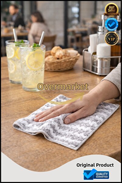 Overbazaar 3-Piece Microfiber Cleaning Cloth – Soft Textured, Stain Resistant...