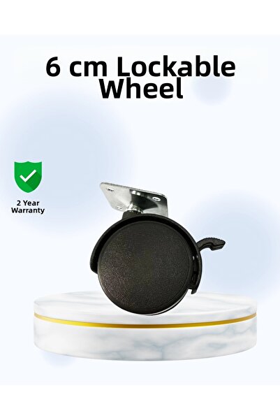 CNDR 6 cm Lockable Wheel Foot Single Piece