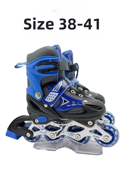 welcomein Light-Up Adjustable (Training and Inline) Skates Size L 38-41 Child...