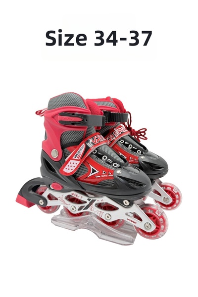 welcomein Lighted Adjustable (Training and Inline) Skates Size m 34-37 Childr...