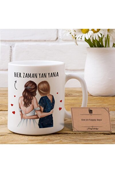 Mio Life كوب هدية لصديق BFF (طباعة على الوجهين)