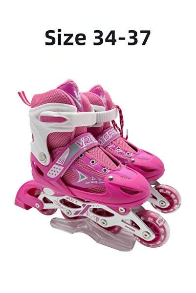 welcomein زلاجات مضيئة قابلة للتعديل (للتدريب والترتيب) مقاس M للأطفال، مقاسا...