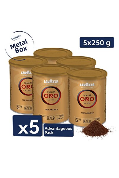 LavAzza علبة قهوة كواليتا أورو 100% أرابيكا مطحونة ومفلترة |   حزمة مميزة من ...