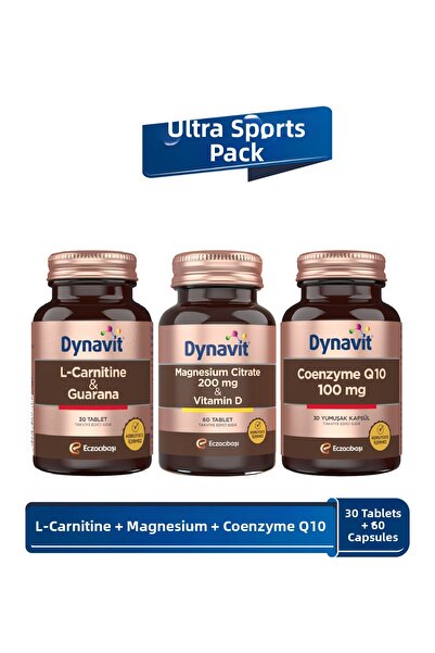 Dynavit L-Carnitine Guarana & Magnesium Citrate 200 Mg Vitamin D & Coenzyme Q...