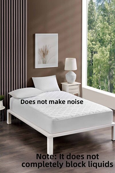 zenginhome Quilted Silent Fitted Mattress Protector Double-Single Size