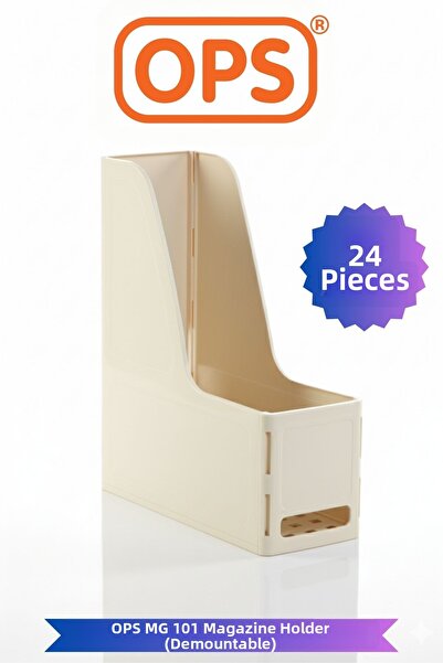 Ops Mg 101 A4 Disassembled 24-Piece Plastic Vertical Magazine Folder Archive ...
