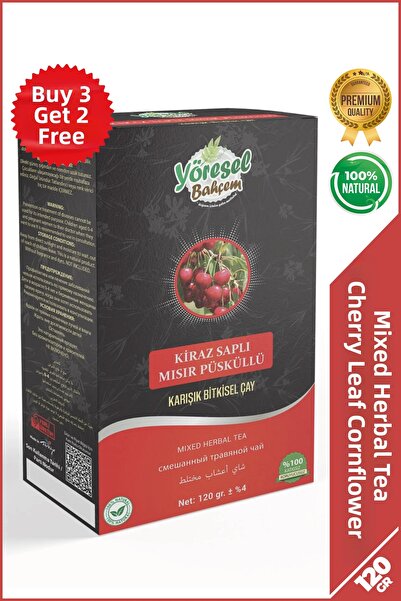 Yöresel Bahçem Mixed Herbal Tea with Cherry Stalk and Corn Tassels (120g)