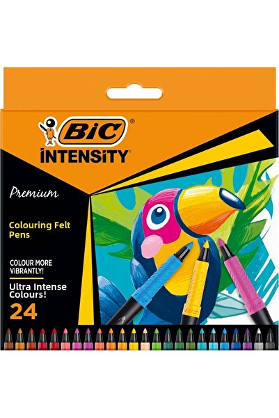 Bic أقلام تلوين ملبدة فاخرة من إنテンسيتي 24 لونًا 977892