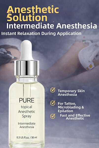 Puredermine سائل التخدير الاحترافي (التخدير المؤقت) - للمكياج الدائم، الوشم، ...