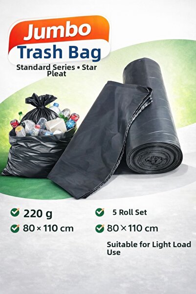 VENON 💜 220 جرام × 5 لفات 💜 سلسلة كلاسيكية قياسية 💜   كيس قمامة جامبو يولد...