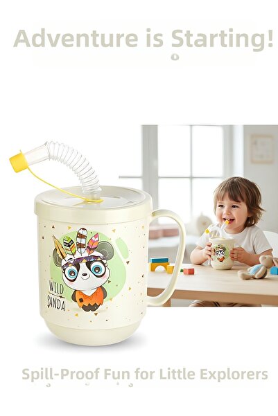 Transformacion Premium Children's Cup with Straw 350 ml - Drinking Cup and Wa...