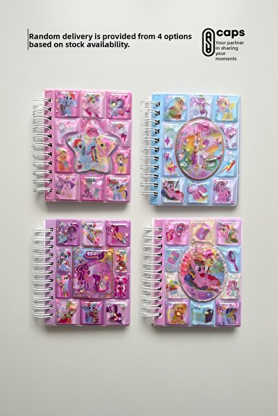 caps office 1 Piece My Little Pony Water & Sticker Thick Cover Notepad – 110 ...